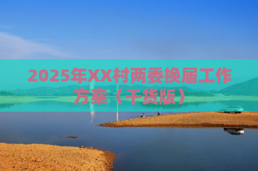 2025年XX村两委换届工作方案（干货版）