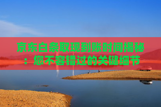 京东白条取现到账时间揭秘：您不容错过的关键细节