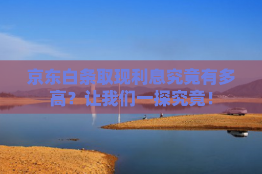 京东白条取现利息究竟有多高？让我们一探究竟！ 第1张